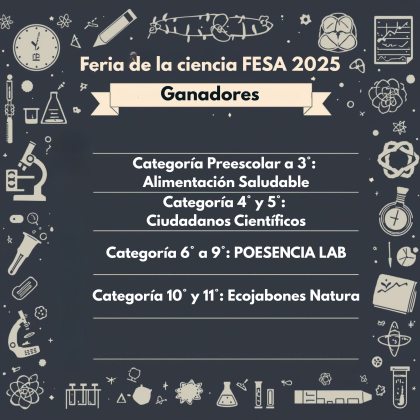 Ganadores Feria de la Ciencia FESA 2025